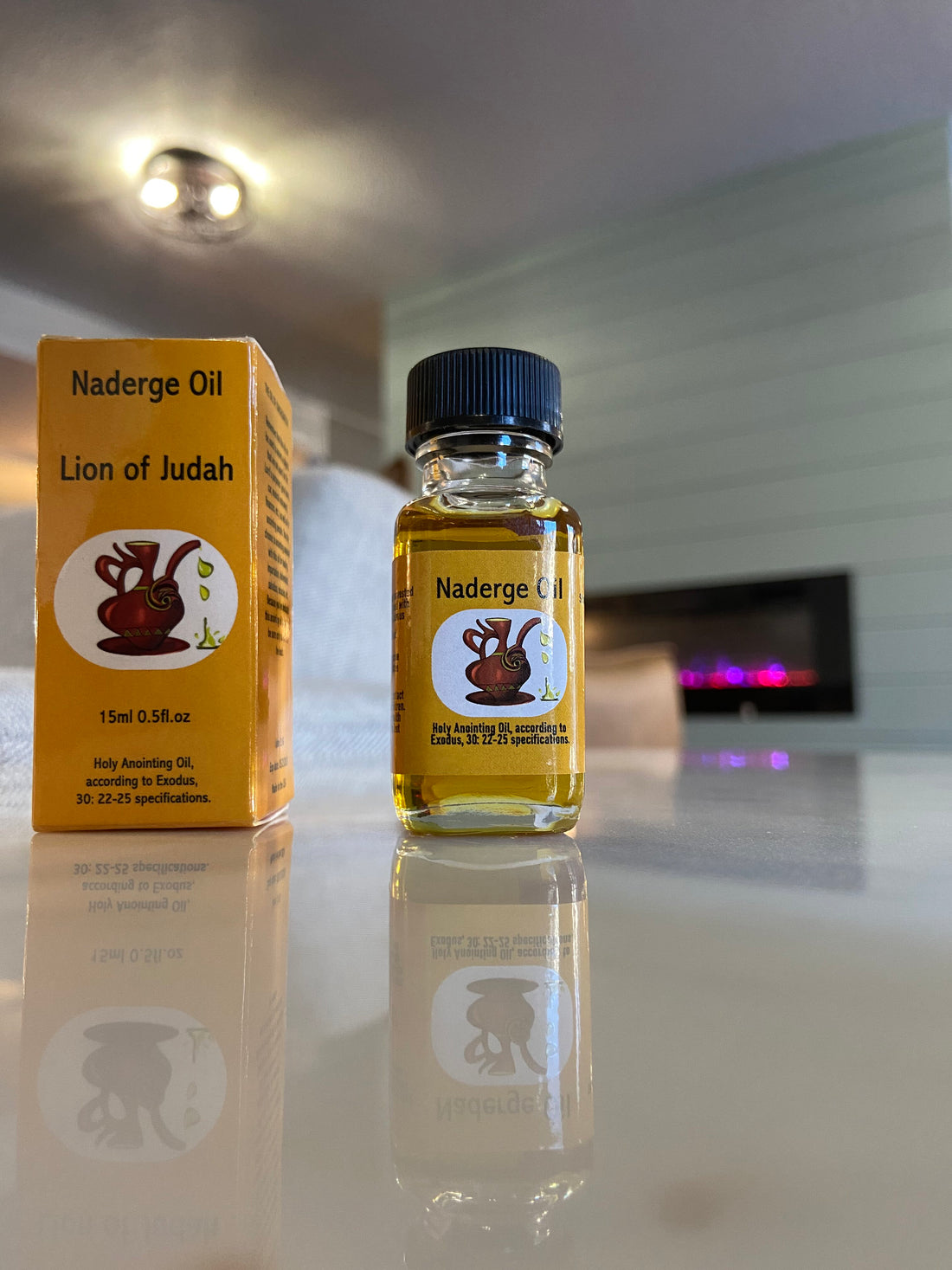 Naderge Oil - Lion of Judah Anointing Oil| Holy Anointing Oil | Spiritual Prayer Oil | Biblical Anointing Oil|  Exodus 30:22-25 Oil.