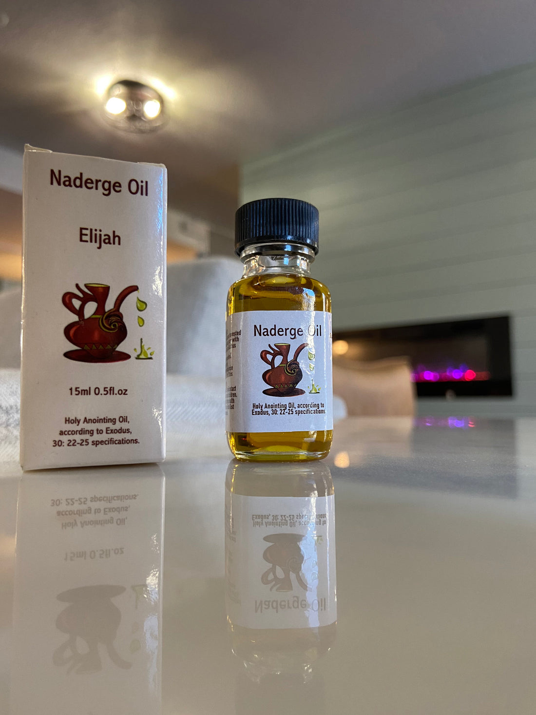Naderge Oil- Elijah Anointing Oil | Holy Anointing Oil | Prayer & Healing Oil | 15ml Spiritual Oil | Biblical Oil | Exodus 30:22-25
